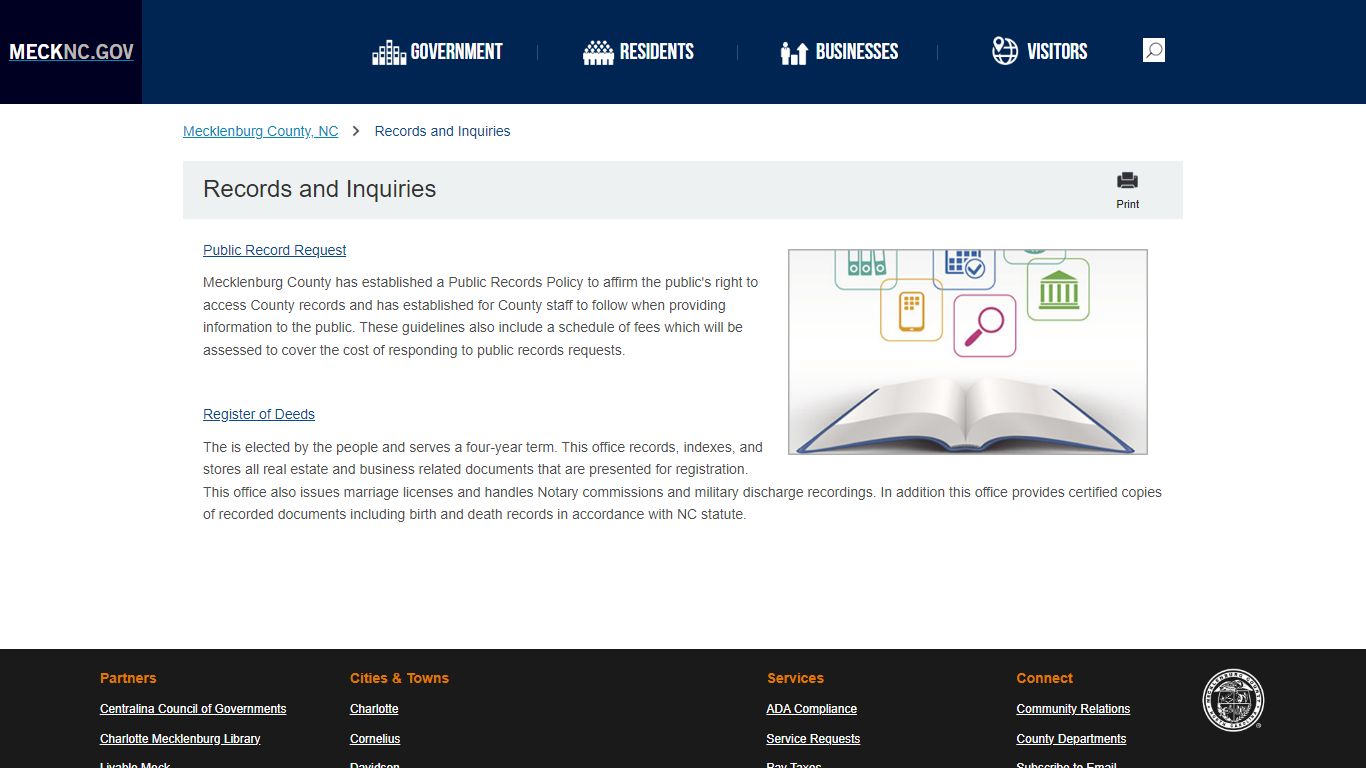 Records and Inquiries - mecknc.gov